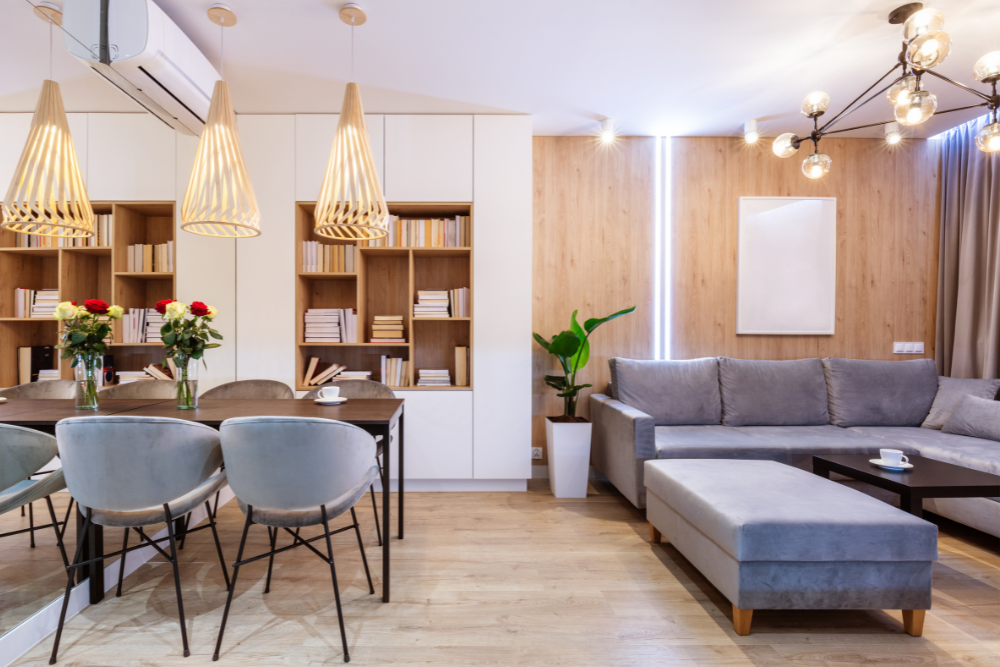 Bright co-living apartment studio